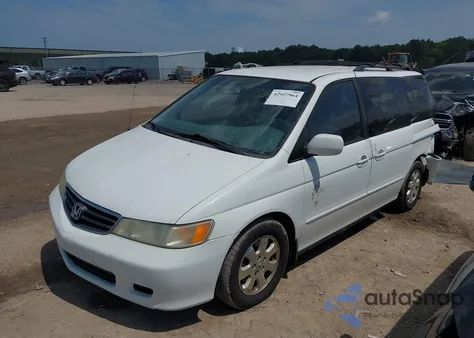 2002 Honda Odyssey Ex z USA, uszkodzony, nr VIN 2HKRL18622H517156